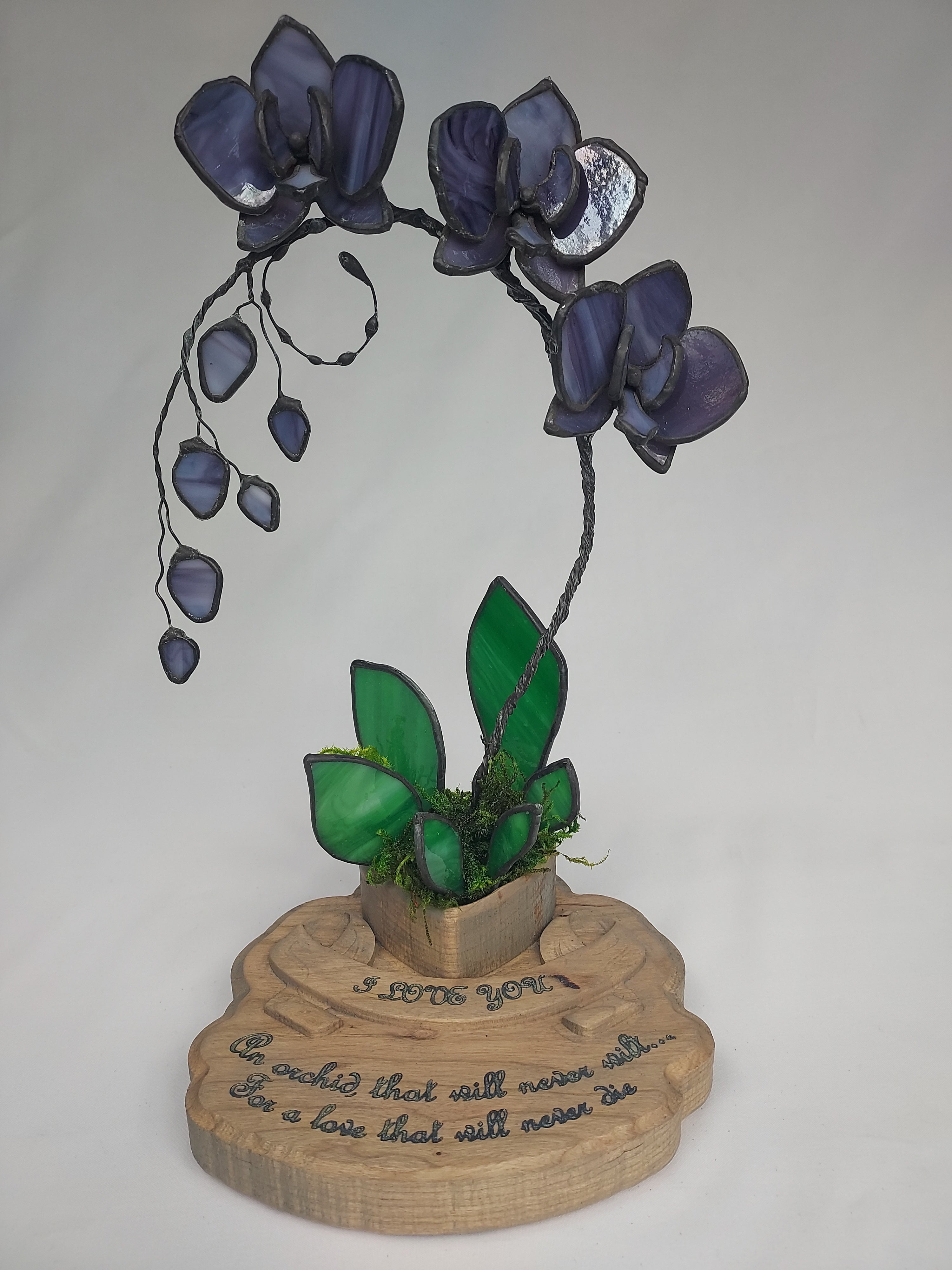 Midnight Amethyst Eternal Orchid - Romantic Gift