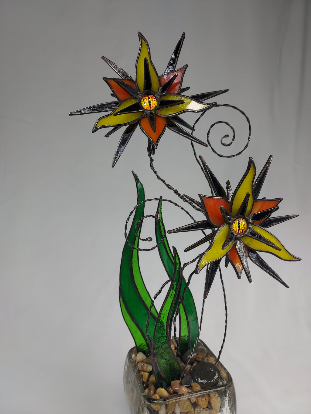 Soul Flower Stained Glass Sculpture