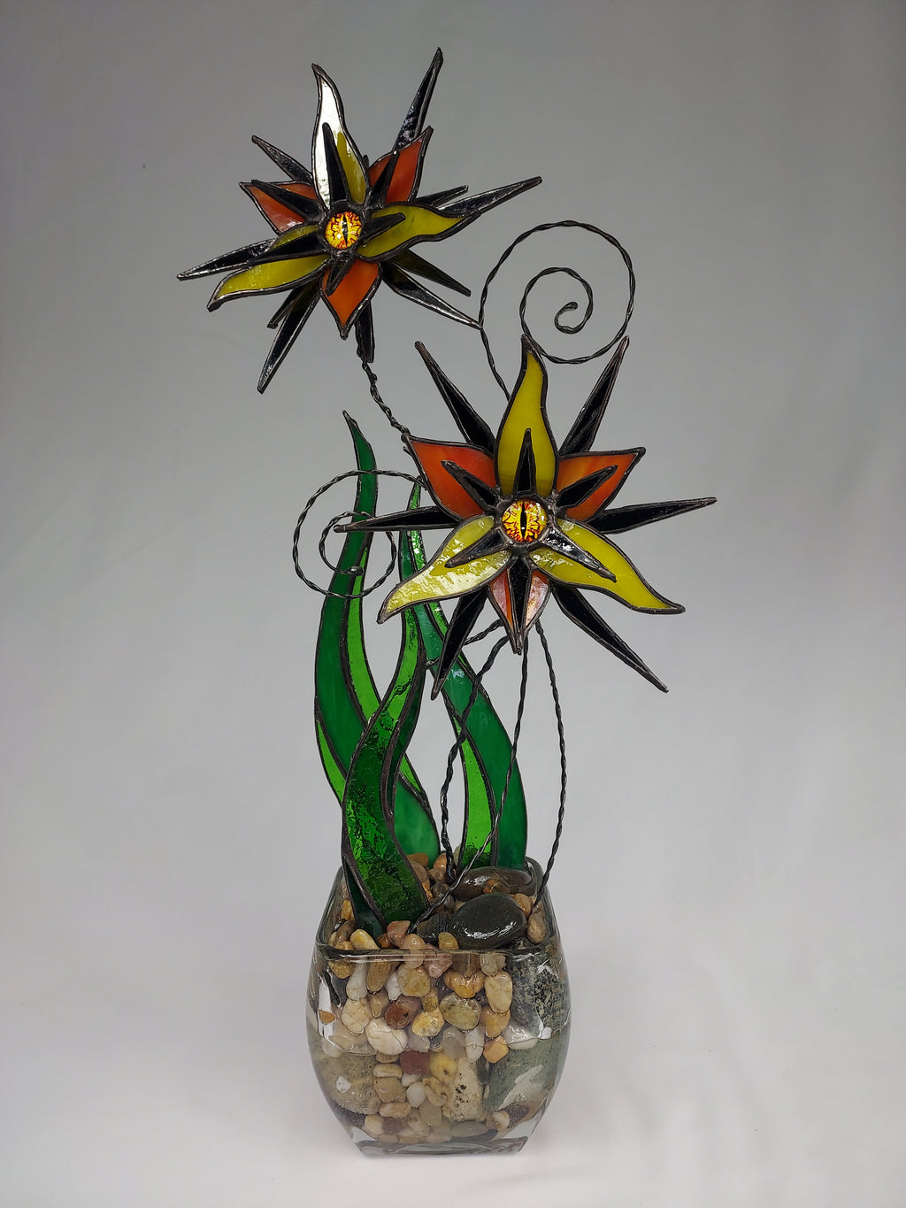 Soul Flower Stained Glass Sculpture