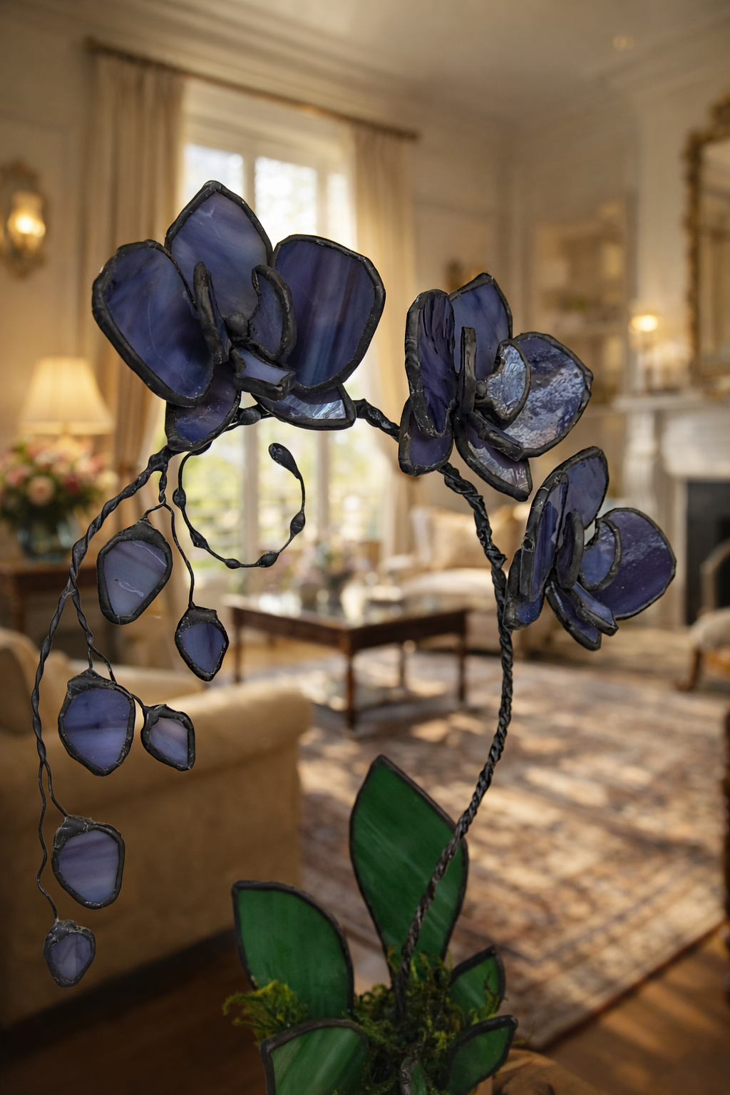 Midnight Amethyst Eternal Orchid - Romantic Gift