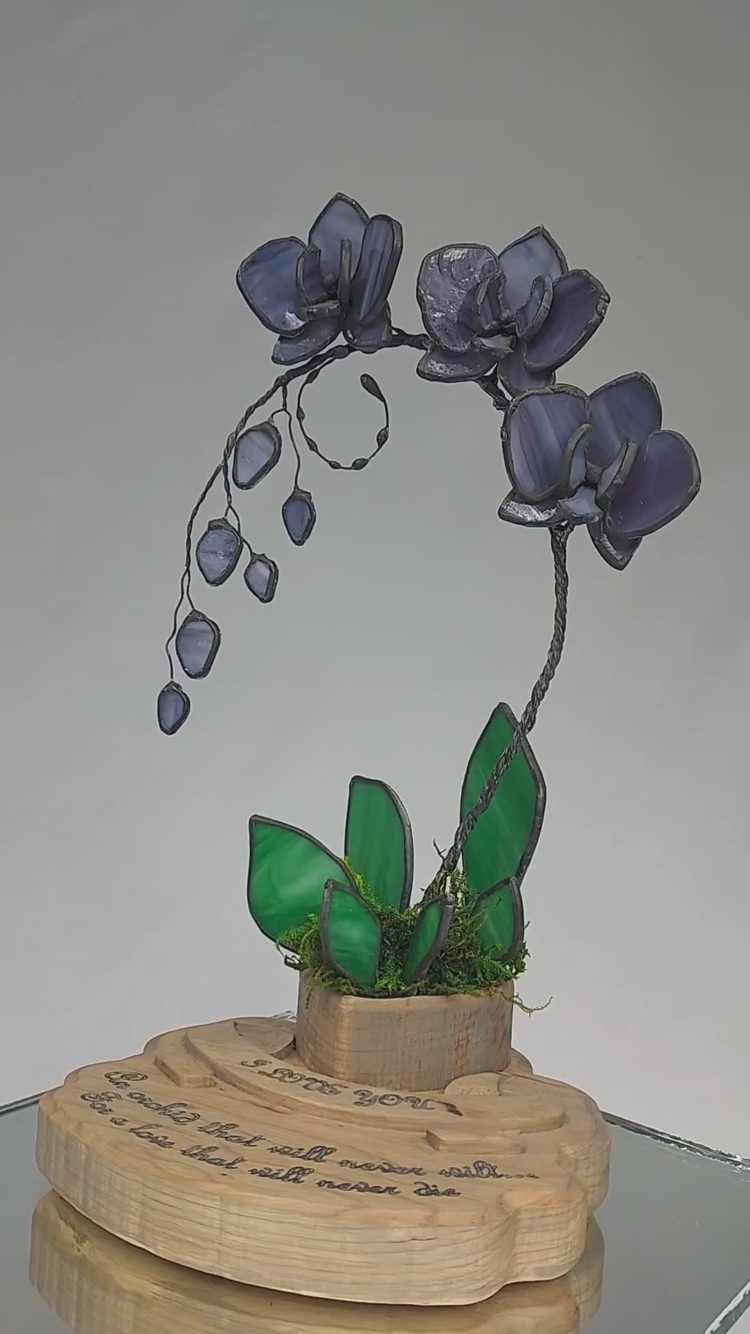 Midnight Amethyst Eternal Orchid - Romantic Gift