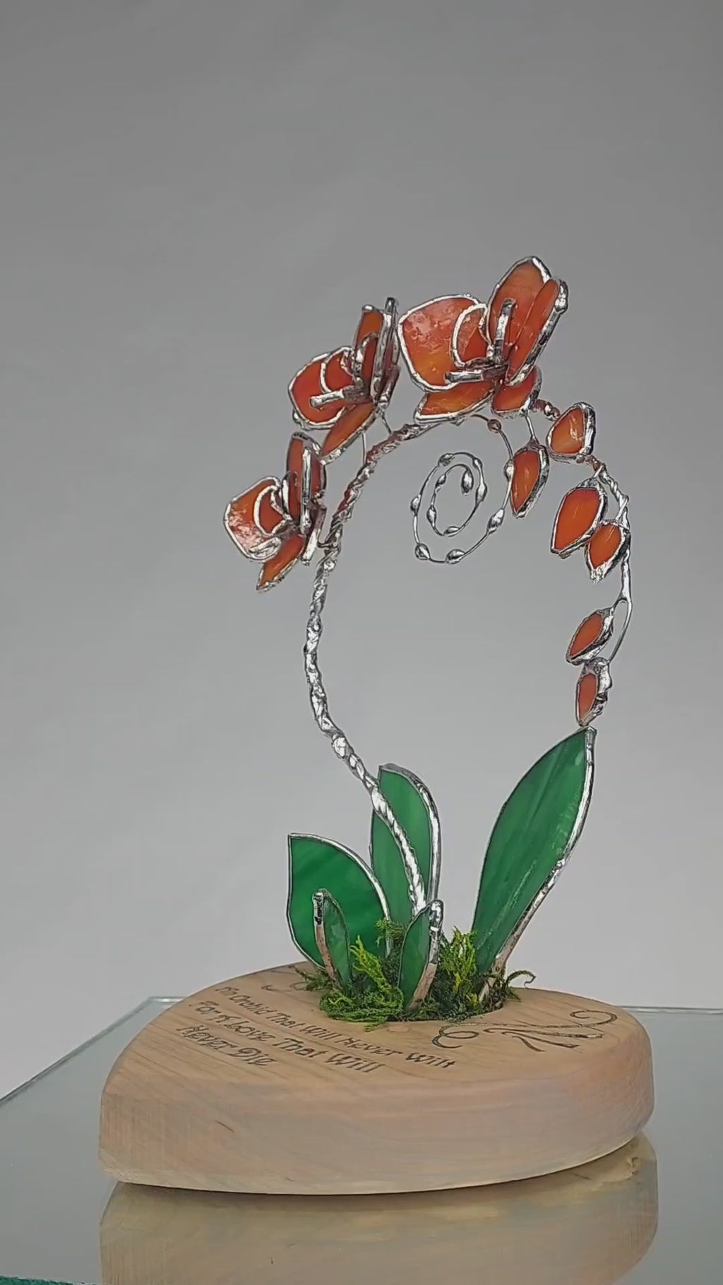 Sunfire Tangerine Eternal Orchid - Romantic Gift