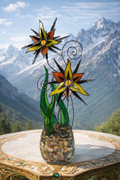 Soul Flower Stained Glass Sculpture