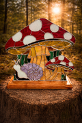 Snails Rest Beneath The Red Caps